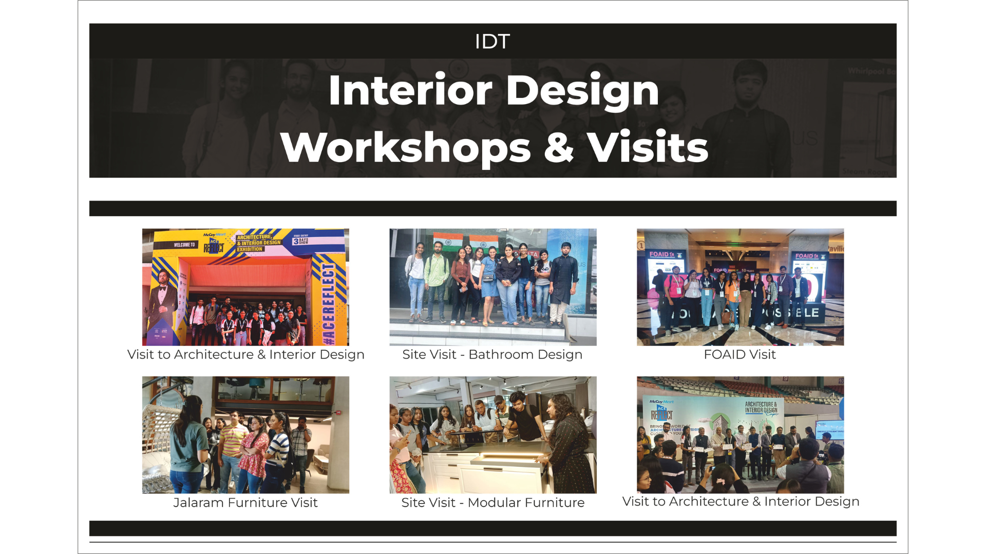 Interior design workshops and visits at IDT